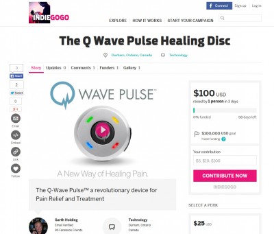 Q-Wave Pulse on Indiegogo