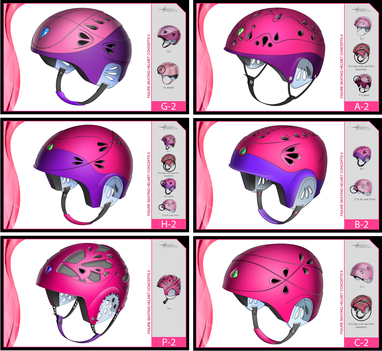 Figure Skating Helmet Design Concepts