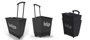 Indigo, Shopping cart, product design, rendering, concept