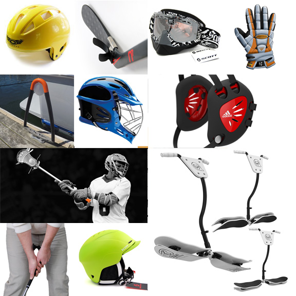 Sports Product Design, helmet design, gloves, lacrosse, snowboard, golf