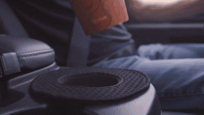Cup logic is a cup sleeve that catches spills for any type of drink