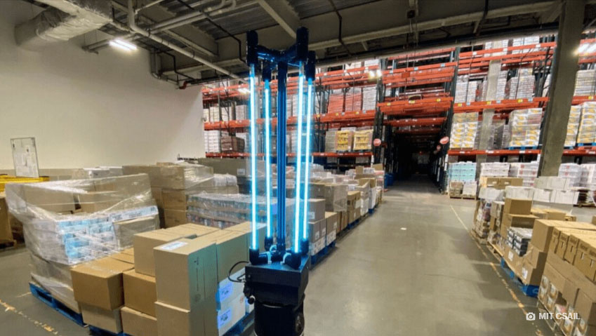 CSAIL robot disinfects Greater Boston Food Bank